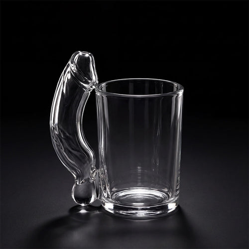D Handle Glass Mug for Cocktail｜Unique Willy Handle Nasty Gift For Adult - Hilarious Gag Gift